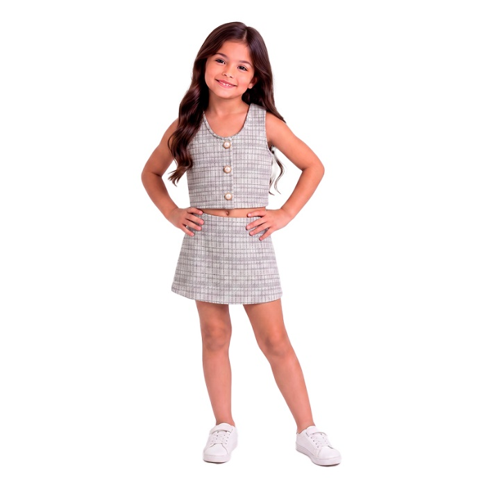 CONJUNTO TWEED NIÑA 9649N