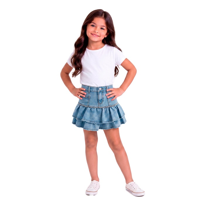 FALDA DENIM NIÑA ZW9513